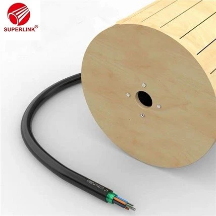 Kilang Hangzhou GYTS Luaran Udara Dan Saluran 48 Teras Kabel Gentian Optik